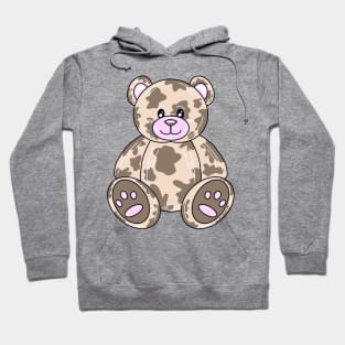 Brown Spotted Teddy Bear Hoodie